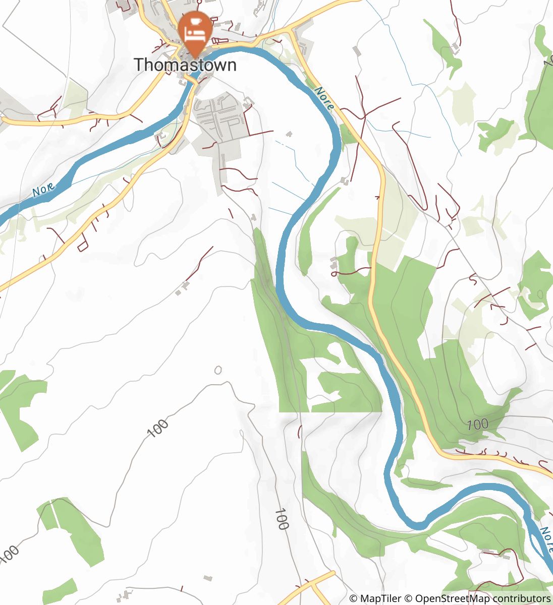 Grennan Loop Walk Thomastown map image