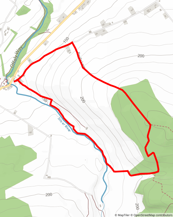 Cadamstown - Pauls Lane Loop map