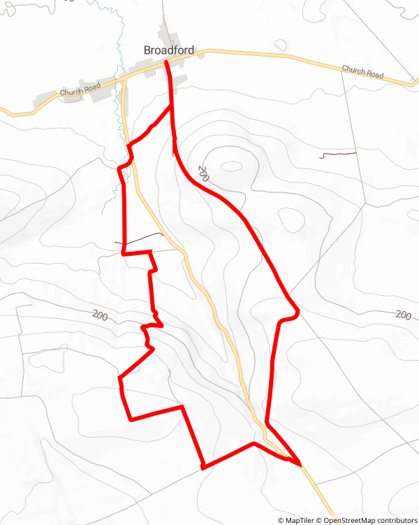 Broadford Ashford Walking Trail - Gleann na gCapall Loop map