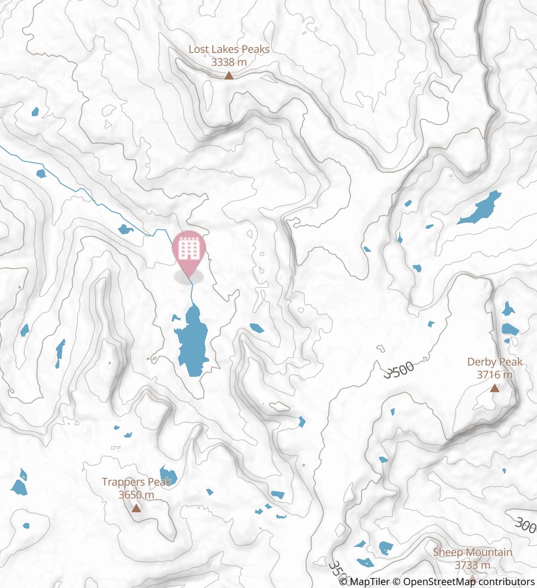 Trappers Lake - Devil's Causeway Loop map image