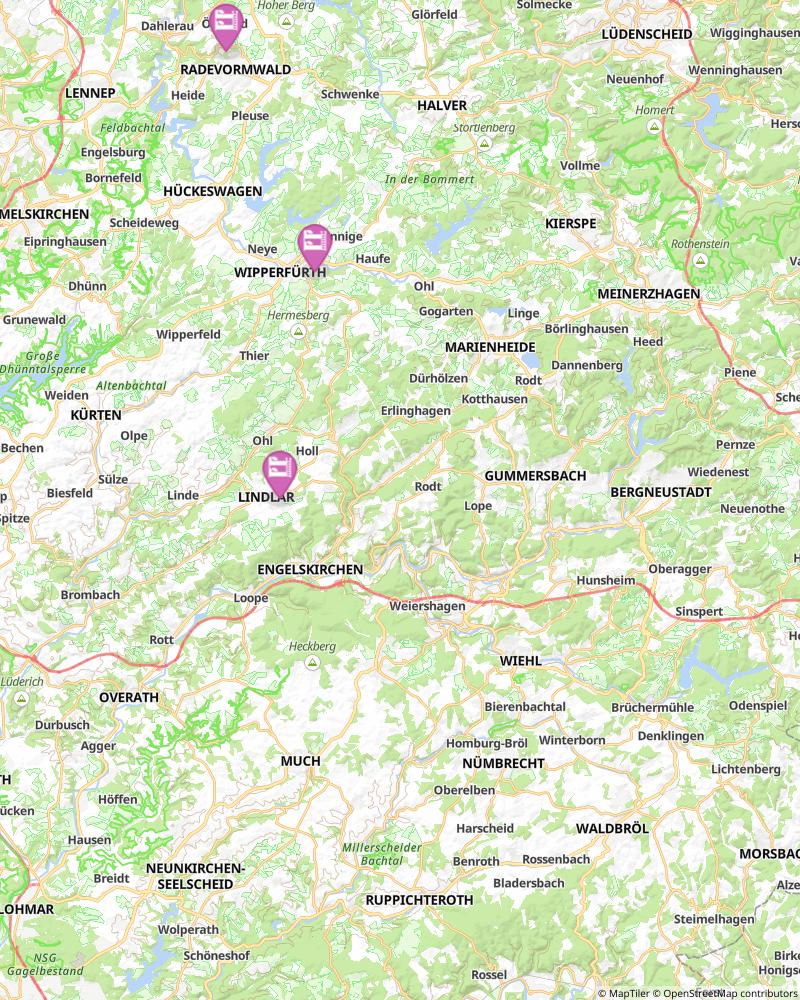 Bergischer Panoramasteig map image