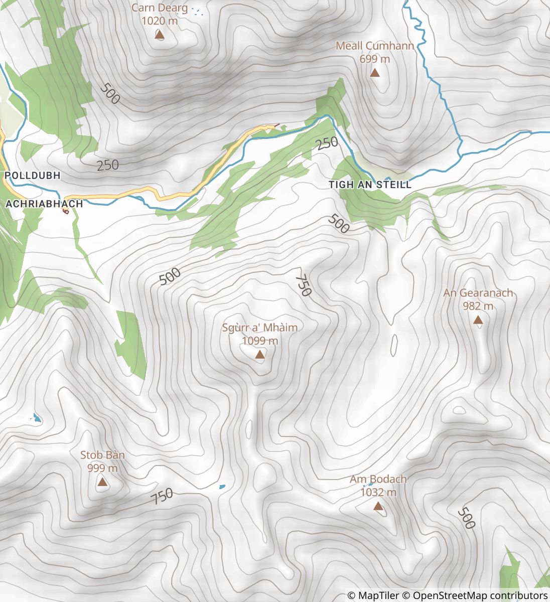 Ring of Steall map image