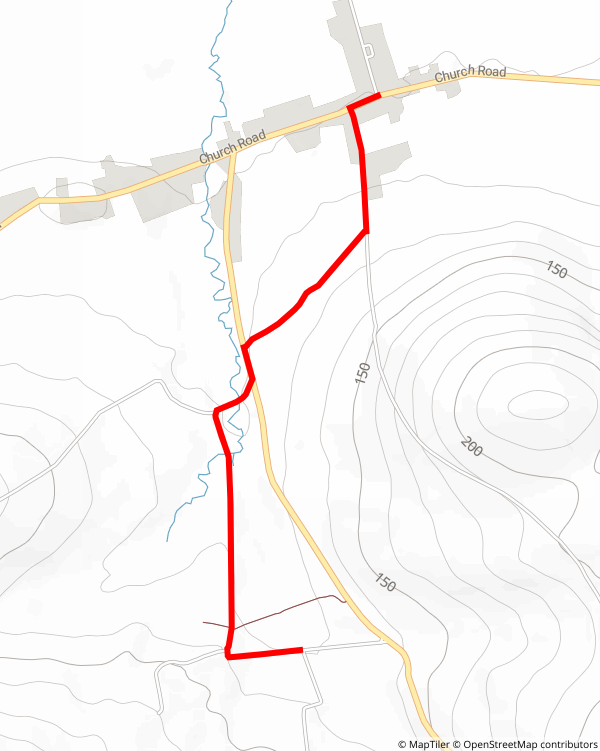 Broadford Ashford Walking Trail - Killagholehane Way map