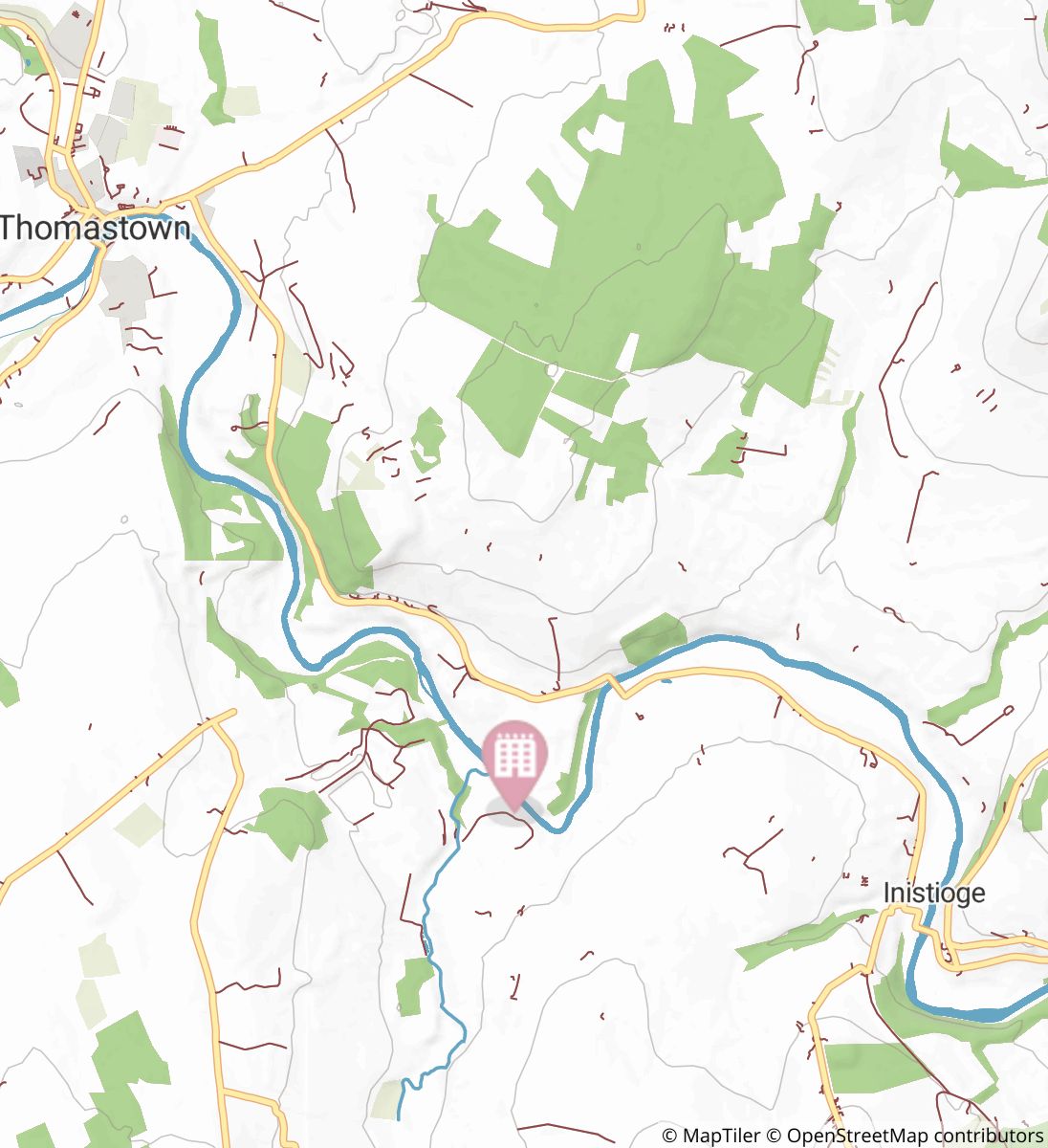Thomastown to Inistioge - Nore Valley Walk map image