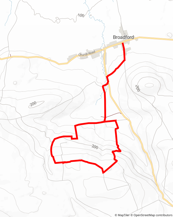 Broadford Ashford Walking Trail - Gleann Beag Loop map