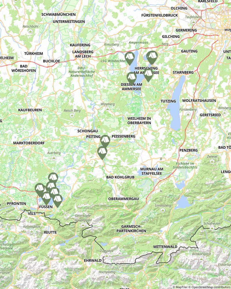 König Ludwig Weg map image