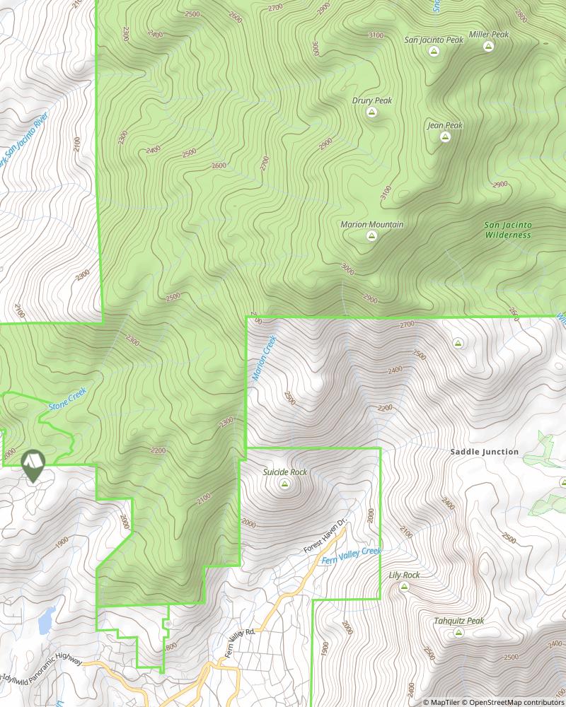 San Jacinto Trail map image